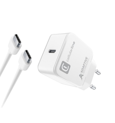 Cellularline USB-C Charger Kit 15W carica velocemente e in tutta sicurezza i device Samsung con porta USB-C compatibili con la