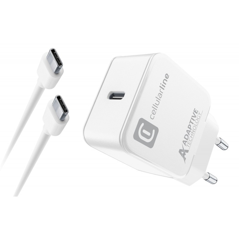 Cellularline USB-C Charger Kit 15W White Indoor
