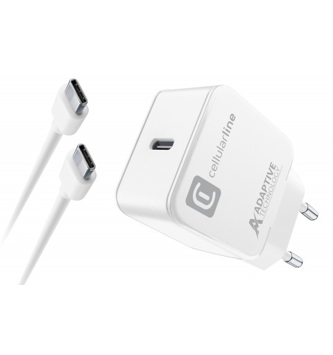 Cellularline USB-C Charger Kit 15W Weiß Indoor