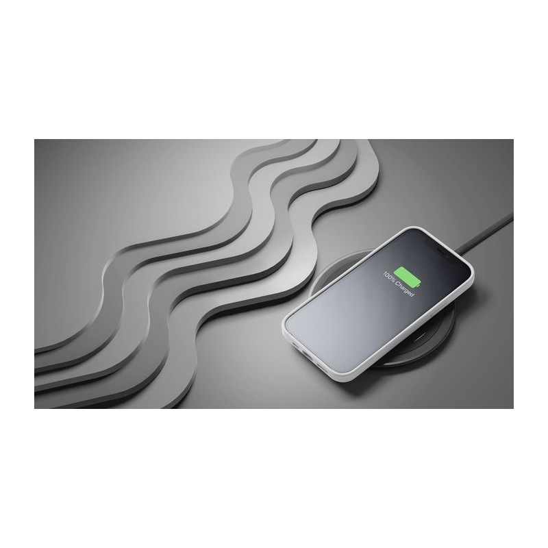 Cellularline Neon Wireless Charger - Apple, Samsung and other Wireless Smartphones Base colorata di ricarica wireless Nero