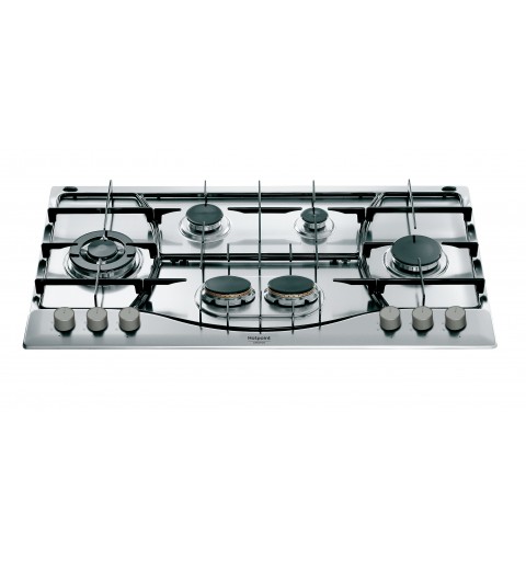 Hotpoint PHN 962 TS IX HA Acier inoxydable Intégré (placement) 90 cm Gaz 6 zone(s)