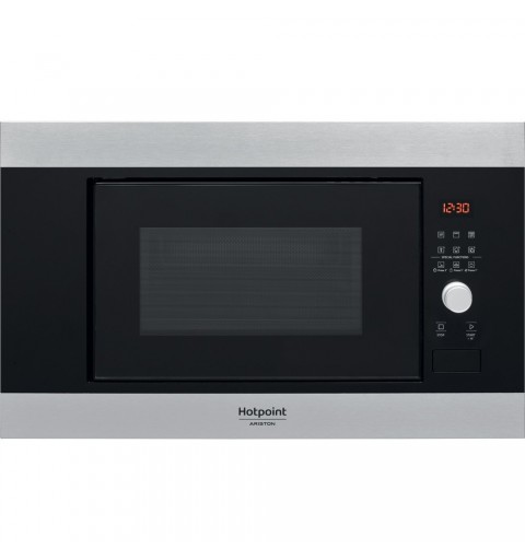 Hotpoint MF20G IX HA Da incasso Microonde con grill 20 L 800 W Nero, Acciaio inossidabile