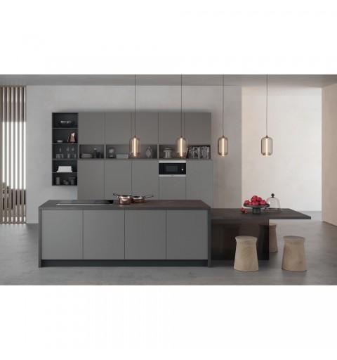 Hotpoint MF20G IX HA Da incasso Microonde con grill 20 L 800 W Nero, Acciaio inossidabile