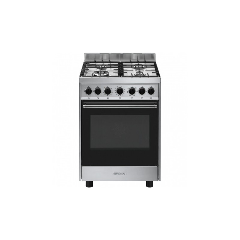 Smeg B601GMXI9 cocina Cocina independiente Encimera de gas Acero inoxidable A