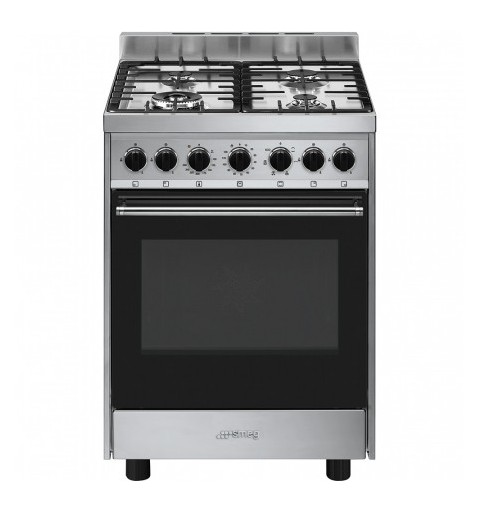 Smeg B601GMXI9 cooker Freestanding cooker Gas Stainless steel A