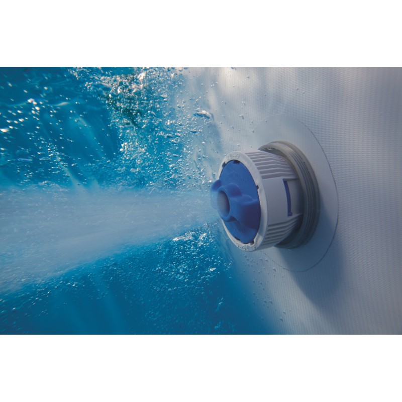Bestway Power Steel Oval 4.24m x 2.50m x 1.00m, Grau Blau