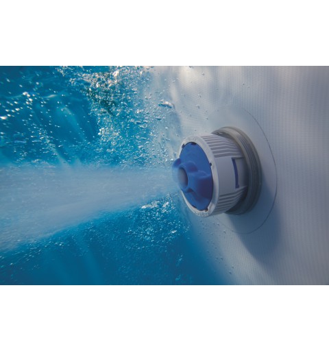 Bestway Power Steel Oval 4.24m x 2.50m x 1.00m, Grau Blau