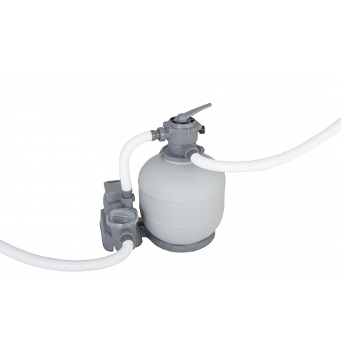 Bestway Power Steel 56623 piscina sobre suelo Piscina con anillo hinchable Rectangular 52231 L Azul, Gris