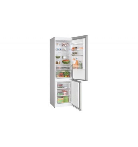 Bosch Serie 4 KGN397LDF frigorifero con congelatore Libera installazione 260 L D Acciaio inossidabile