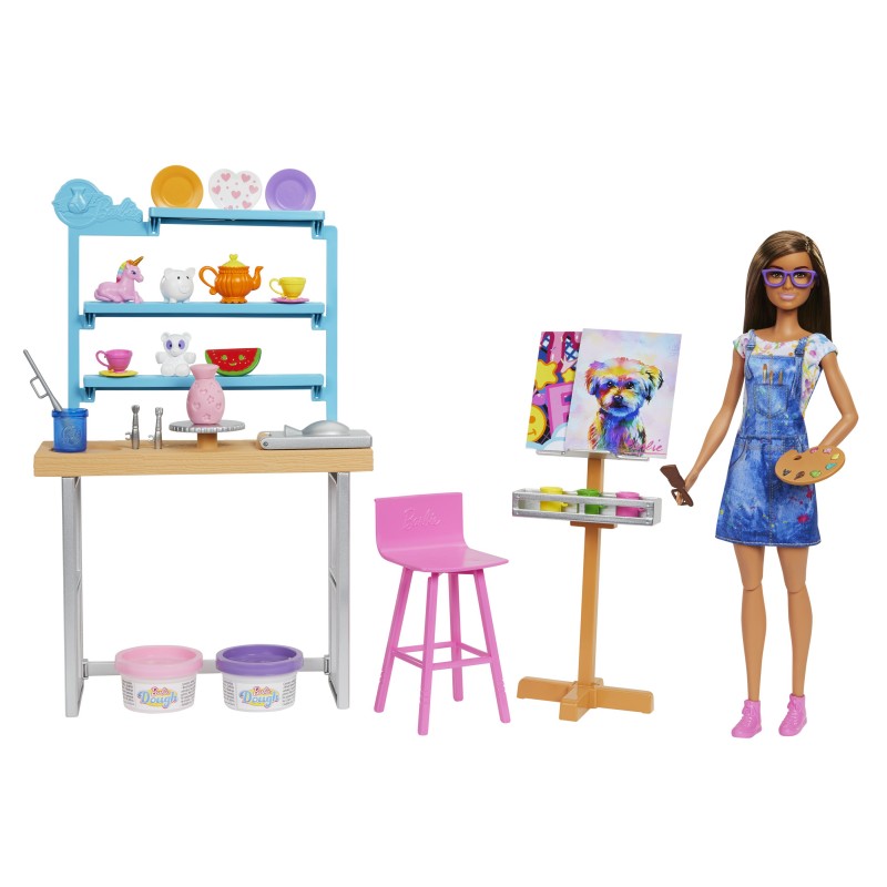 Barbie Atelier D’Art Créer Et Se Détendre