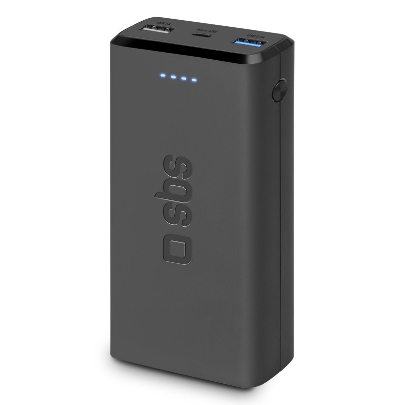 SBS TTBB20000FASTK batería externa Polímero de litio 20000 mAh Negro