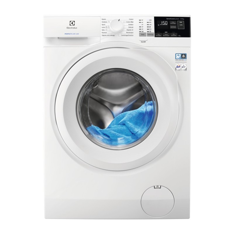 Electrolux EW6F492Y lavatrice Caricamento frontale 9 kg 1200 Giri min D Bianco