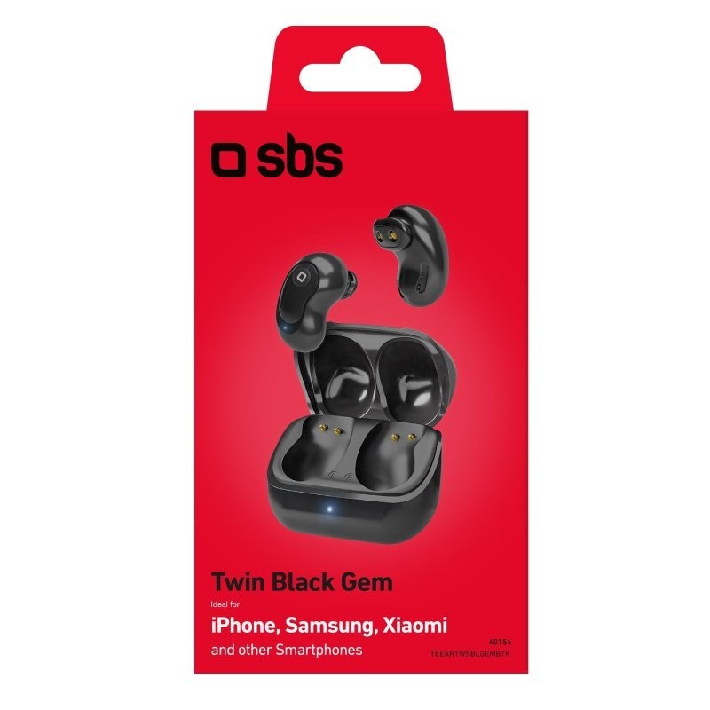 SBS TEEARTWSBLGEMBTK Kopfhörer & Headset True Wireless Stereo (TWS) im Ohr Anrufe Musik Schwarz
