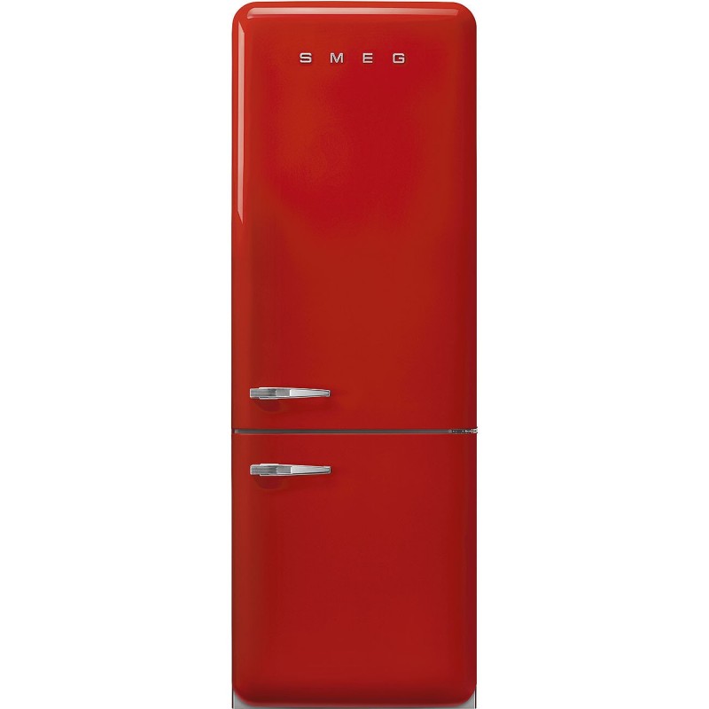 Smeg 70cm 50s Style Right Hand Hinge Fridge Freezer Red FAB38RRD5