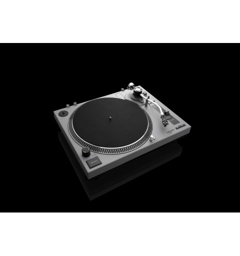 Lenco L-3808 Tourne-disque à entraînement direct Noir, Gris