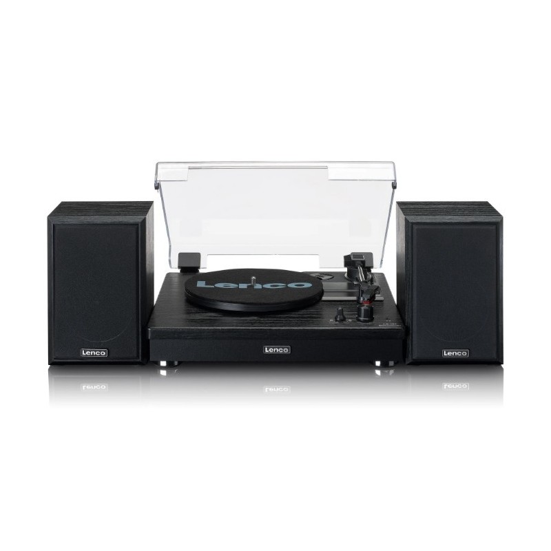 Lenco LS-101BK platine Tourne-disque entraîné par courroie Noir