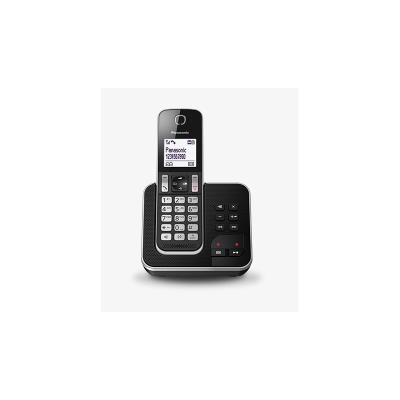 Panasonic KX-TGD320 Teléfono DECT Identificador de llamadas Negro, Plata