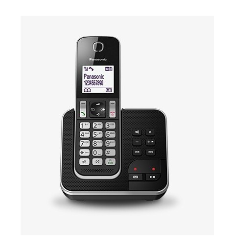 Panasonic KX-TGD320 Teléfono DECT Identificador de llamadas Negro, Plata