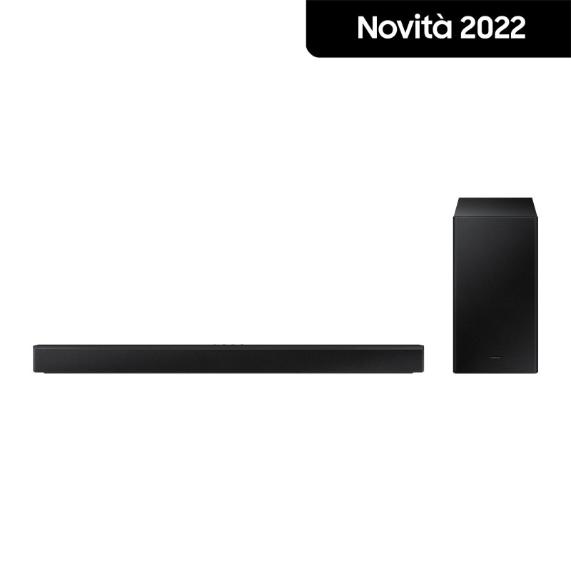 Samsung Soundbar HW-B450 ZF con subwoofer 2.1 canali 300W 2022, bassi profondi, effetto surround, suone ottimizzato, unico