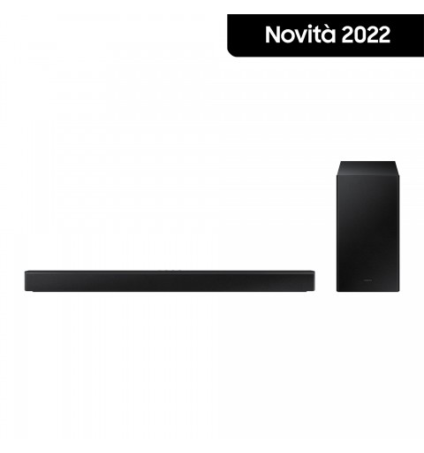 Samsung Soundbar HW-B450 ZF con subwoofer 2.1 canali 300W 2022, bassi profondi, effetto surround, suone ottimizzato, unico