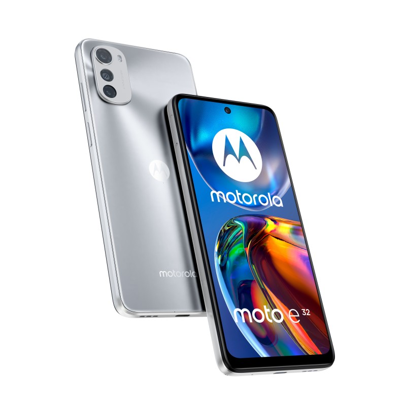 Motorola moto e32 16,5 cm (6.5") SIM doble Android 11 4G USB Tipo C 4 GB 64 GB 5000 mAh Plata