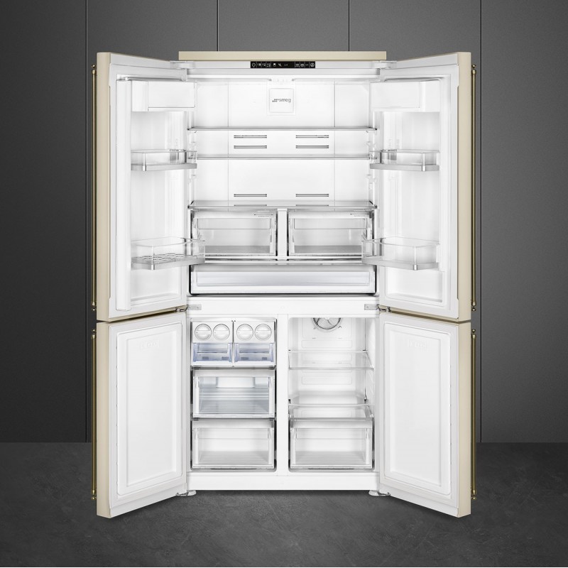 Smeg Colonial kyl frys french door FQ60CPO5 (Creme)