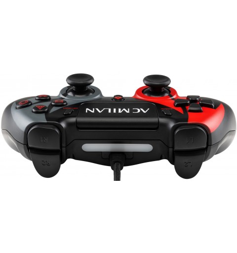 Qubick ACP40166 mando y volante Negro, Rojo Gamepad Analógico Digital PlayStation 4