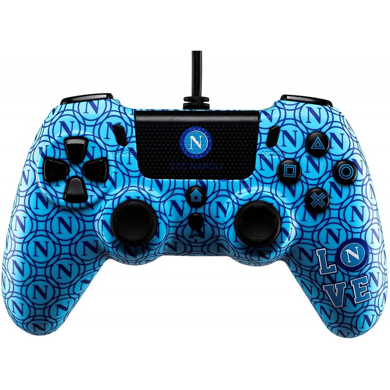 Qubick ACP40167 mando y volante Azul Gamepad Analógico Digital PlayStation 4