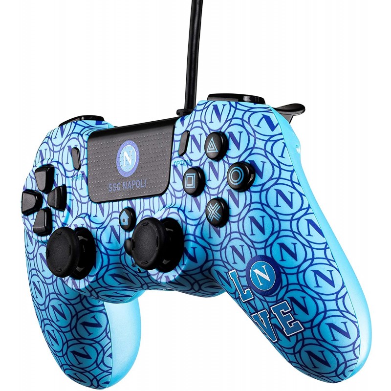 Qubick ACP40167 mando y volante Azul Gamepad Analógico Digital PlayStation 4