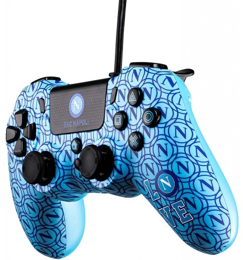 Qubick ACP40167 mando y volante Azul Gamepad Analógico Digital PlayStation 4