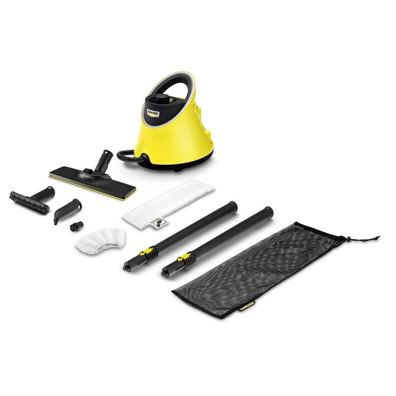 Kärcher SC 2 Deluxe EasyFix Limpiador a vapor de cilindro 1 L 1500 W Negro, Amarillo