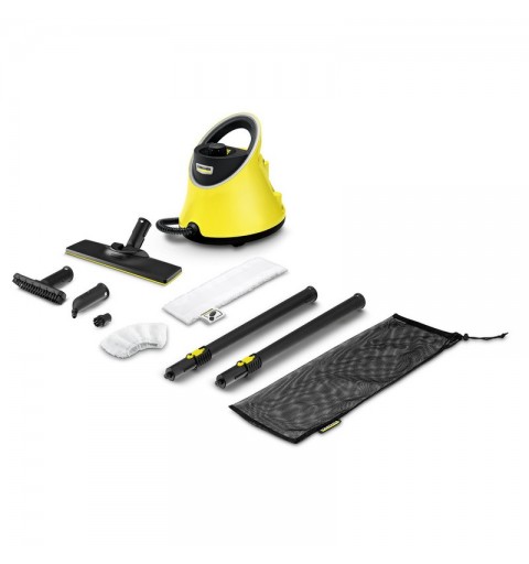 Kärcher SC 2 Deluxe EasyFix Cylinder steam cleaner 1 L 1500 W Black, Yellow