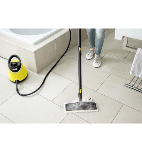 Kärcher SC 2 Deluxe EasyFix Cylinder steam cleaner 1 L 1500 W Black, Yellow