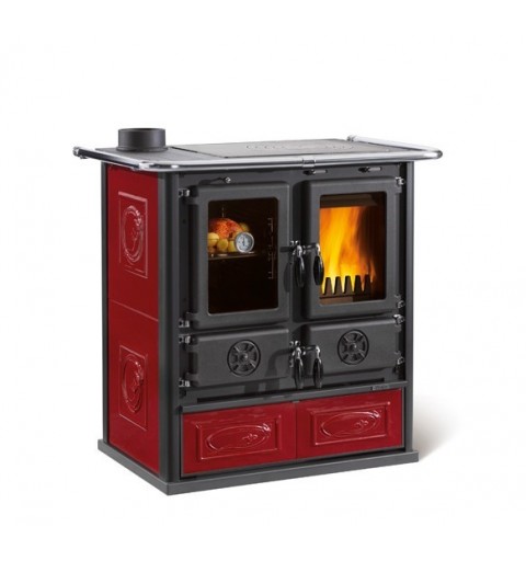 La Nordica ROSETTA SINISTRA BII stove Freestanding Firewood Black, Bordeaux