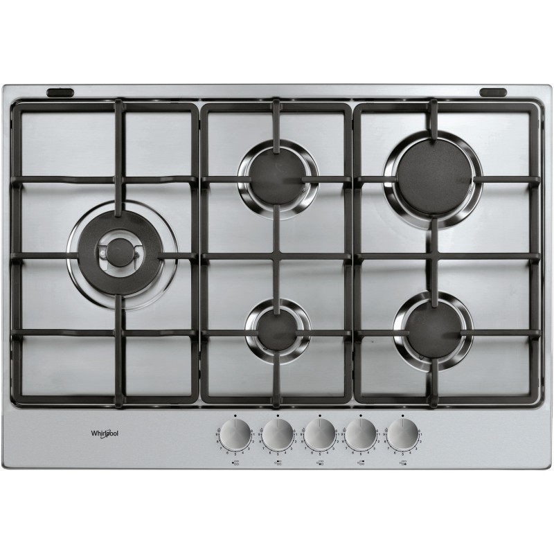 Whirlpool TGML 761 IX Edelstahl Integriert 75 cm Gaskochfeld 5 Zone(n)