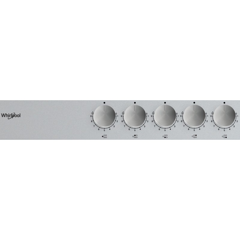 Whirlpool TGML 761 IX Stainless steel Built-in 75 cm Gas 5 zone(s)