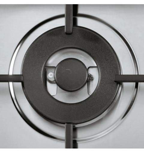 Whirlpool TGML 761 IX Acciaio inossidabile Da incasso 75 cm Gas 5 Fornello(i)