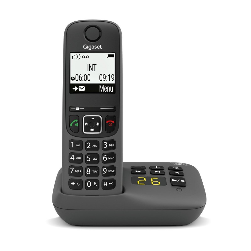 Gigaset AS490A Analog DECT telephone Caller ID Black