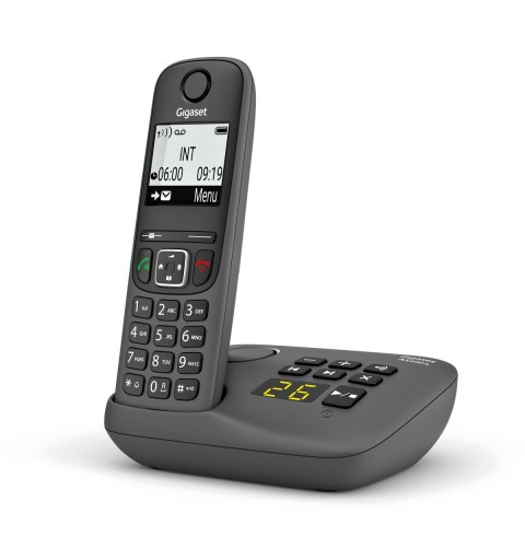 Gigaset AS490A Telefono analogico DECT Identificatore di chiamata Nero