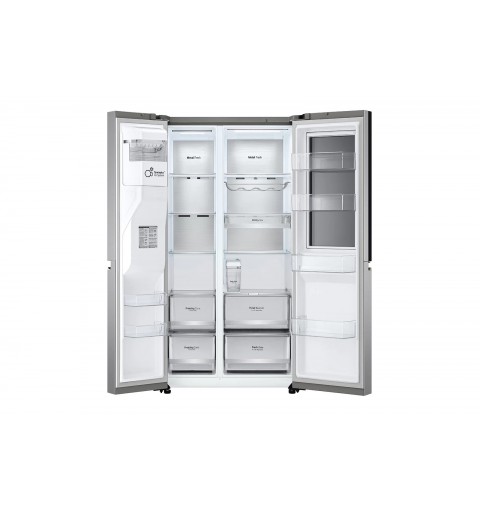 LG GSXV91PZAE side-by-side refrigerator Freestanding 635 L E Black, Stainless steel