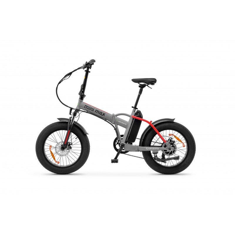 Argento Bike Mini Max Grey, Red Aluminium 50.8 cm (20") 25 kg
