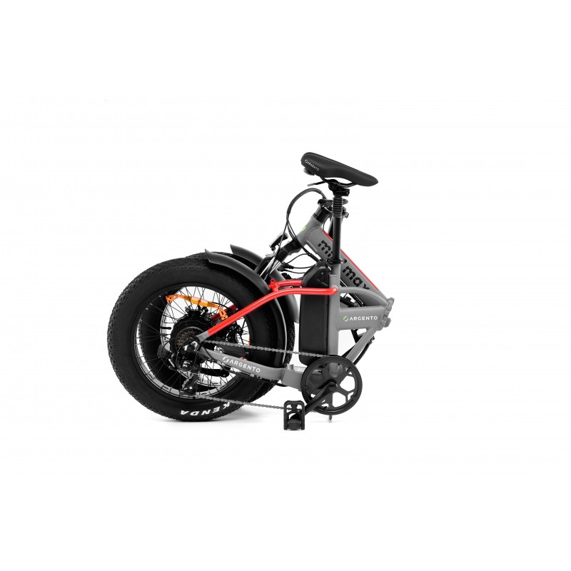 Argento Bike Mini Max Red ammortizzata, foldable