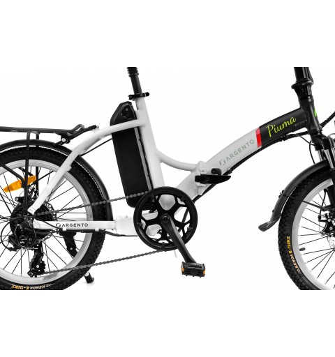 Argento Bike Piuma Noir, Rouge, Blanc Aluminium 50,8 cm (20") 22 kg