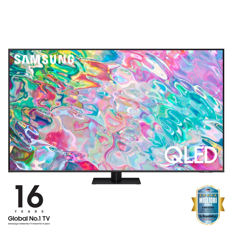 Samsung Series 7 TV QLED 4K 65” QE65Q70B Smart TV Wi-Fi Titan Gray 2022, Processore Quantum 4K, Retroilluminazione LED, Gaming