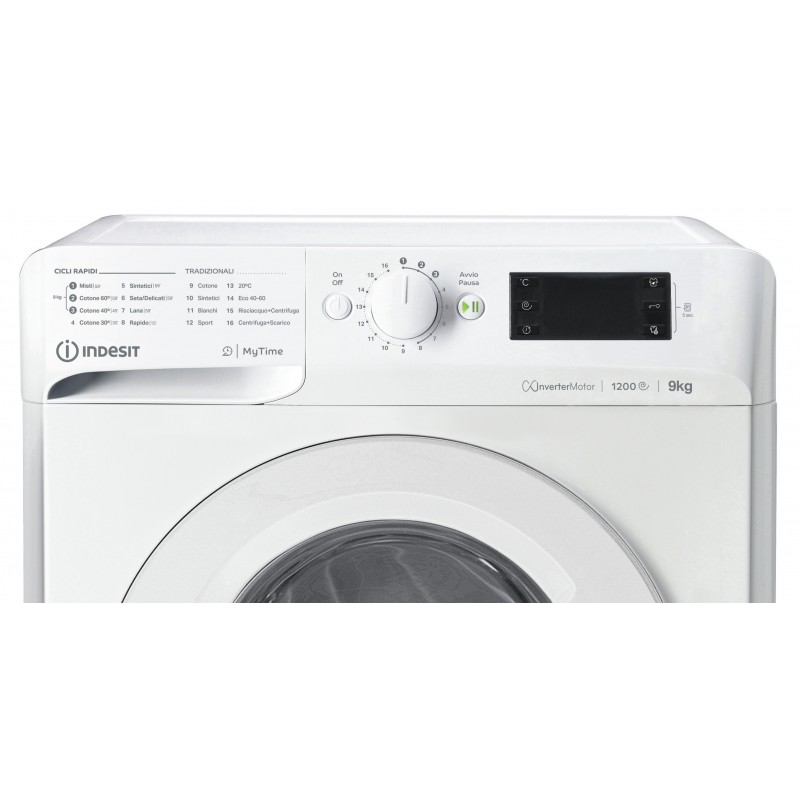 Indesit MTWE 91284 W IT lavatrice Caricamento frontale 9 kg 1200 Giri min C Bianco
