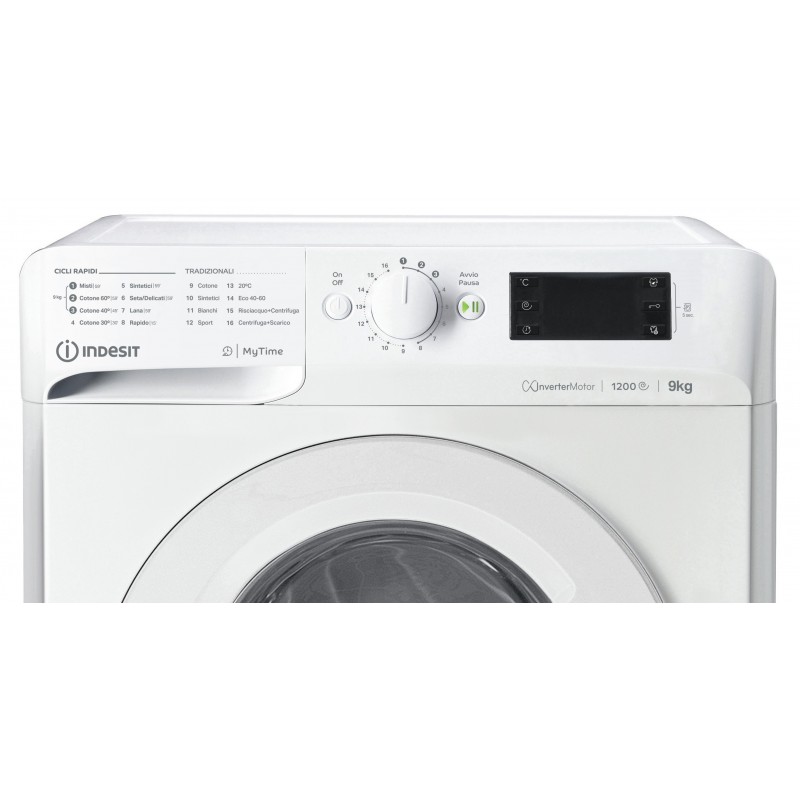 Indesit MTWE 91284 W IT machine à laver Charge avant 9 kg 1200 tr min C Blanc