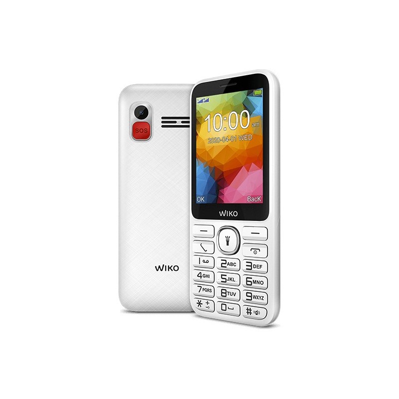 Wiko F200 5,84 cm (2.3") 96 g Blanc Téléphone numérique