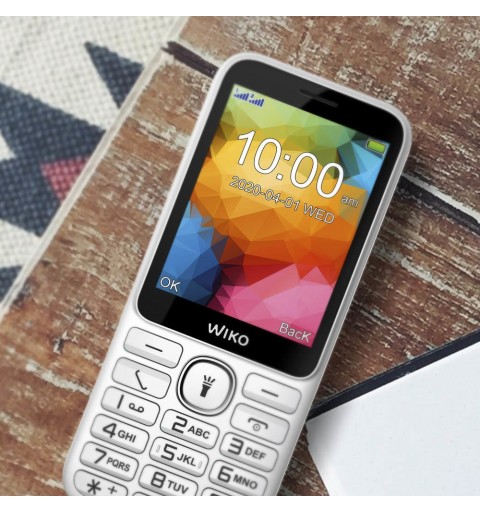 Wiko F200 5.84 cm (2.3") 96 g White Feature phone