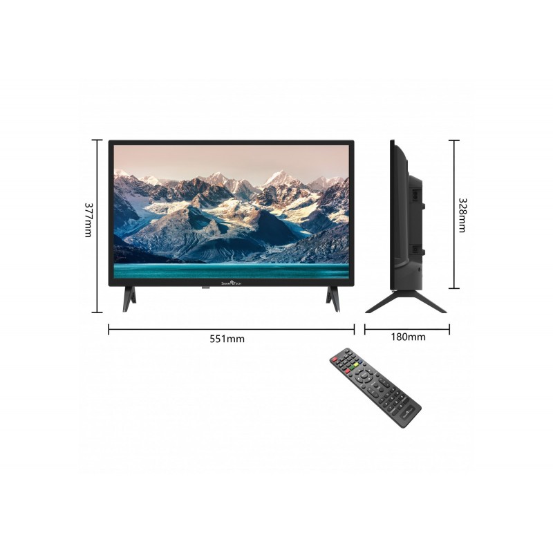 Smart-Tech 24HN10T2 TV 61 cm (24") HD Noir