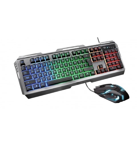 Trust GXT 845 Tural Tastatur USB QWERTY Italienisch Schwarz